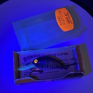 Vintage Bomber Lures Mini A Deep Runner Fishing Lure Crankbait Glows
